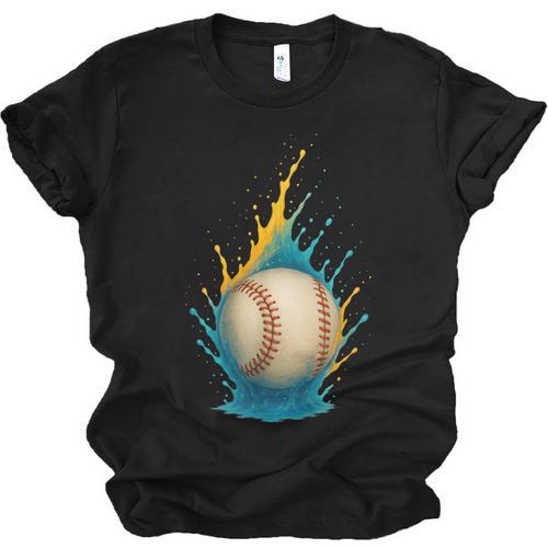 Baseball Splash Team Player For Kids Men Women Unisex Jersey T-Shirt - Sportilla