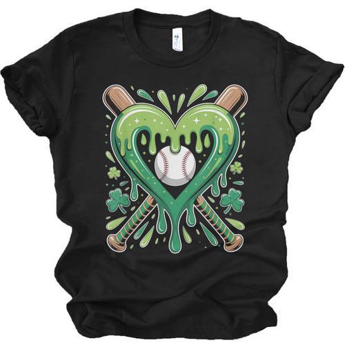 Baseball St Patricks Day Boys Girls Men Women Shamrock Green Unisex Jersey T-Shirt - Sportilla