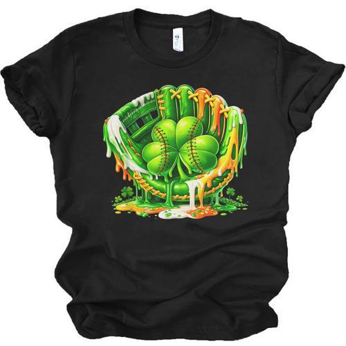 Baseball St Patricks Day Carnival Party Ice Cream Drip Boys Unisex Jersey T-Shirt - Sportilla