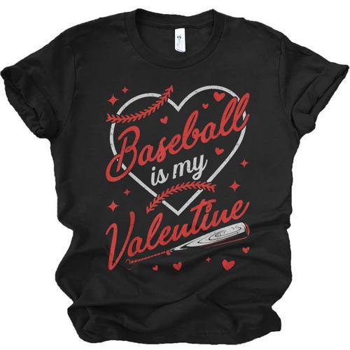 Baseball Is My Valentine Coach Player Lovers Cool Sport Love Unisex Jersey T-Shirt - Sportilla