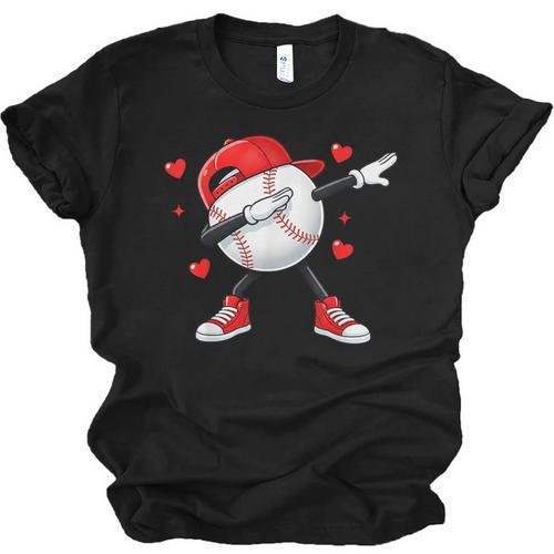 Boys Valentines Baseball Unisex Jersey T-Shirt - Sportilla