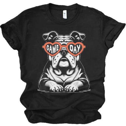Bulldog Mascot Sports Fan Football Basketball Baseball Unisex Jersey T-Shirt - Sportilla