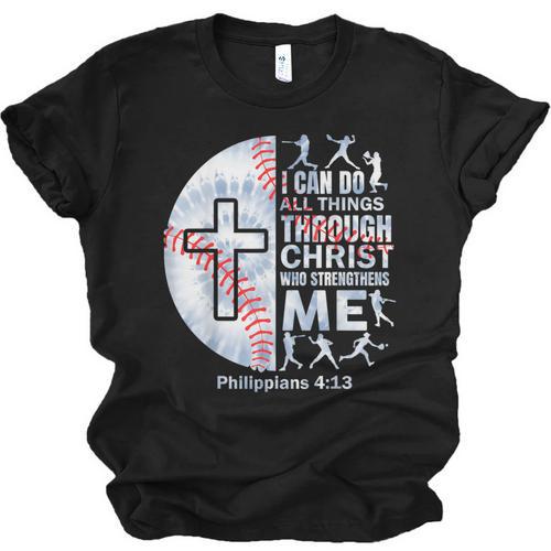 Christian Baseball Men Boy Player Team Religious Philippians Unisex Jersey T-Shirt - Sportilla