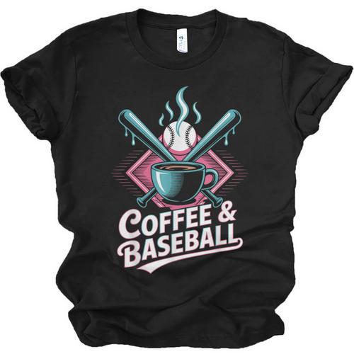 Coffee And Baseball Baseball Player Unisex Jersey T-Shirt - Sportilla