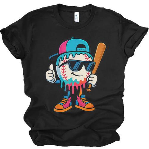 Cool Baseball Drip For Boys Ice Cream Drip Baseball Kids Unisex Jersey T-Shirt - Sportilla