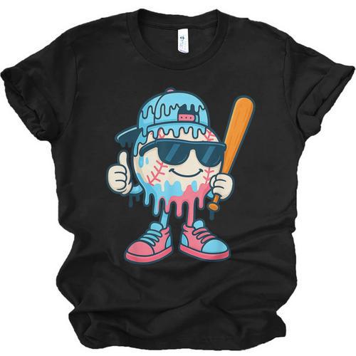 Cool Ice Cream Drip Baseball Drip For Boys Sports Kids Unisex Jersey T-Shirt - Sportilla