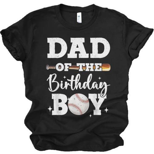 Dad Of The Birthday Boy Baseball Bday Family Unisex Jersey T-Shirt - Sportilla