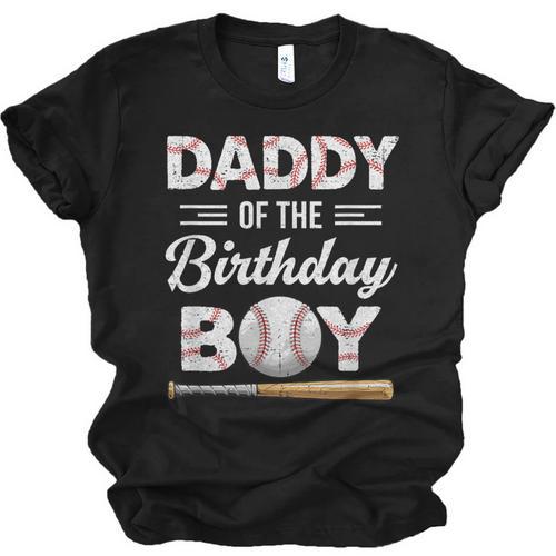 Daddy Of The Birthday Boy Baseball Matching Family Unisex Jersey T-Shirt - Sportilla