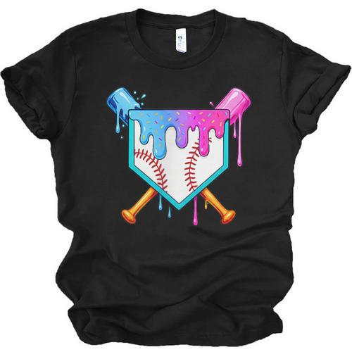 Dripping Baseball Pocket Respect The Drip Boys Baseball Unisex Jersey T-Shirt - Sportilla