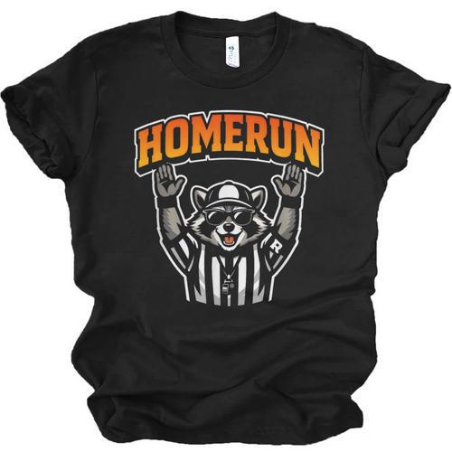 Football Referee Touchdown Baseball Homerun Raccoon Unisex Jersey T-Shirt - Sportilla