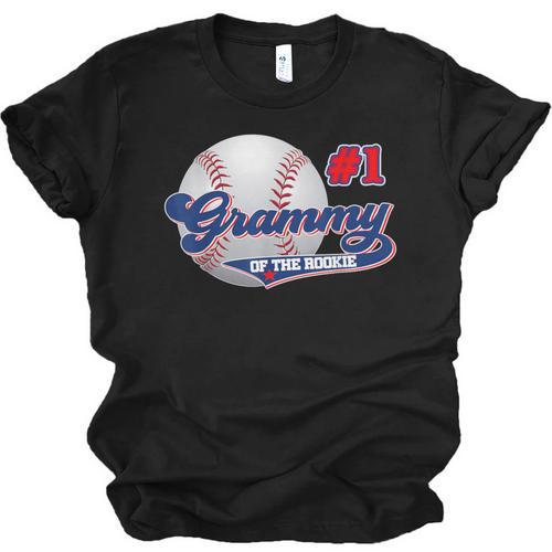 Grammy Rookie Of Year 1st Birthday Baseball Theme Matching Unisex Jersey T-Shirt - Sportilla