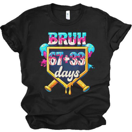 Happy 6733 Days Of School Baseball Drip 100th Day Of School Unisex Jersey T-Shirt - Sportilla