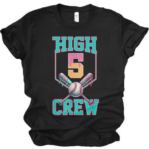 Hi 5 Birthday Party Decorations For Boy Baseball Drip 5th Unisex Jersey T-Shirt - Sportilla