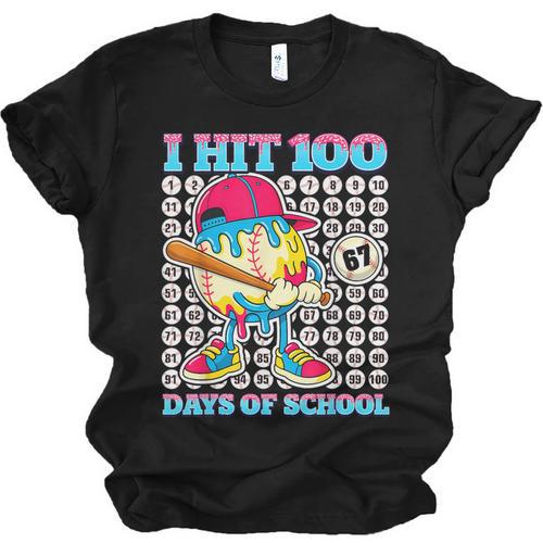 I Hit 100 Days Of School 67 Drip Baseball Boys Kids Unisex Jersey T-Shirt - Sportilla