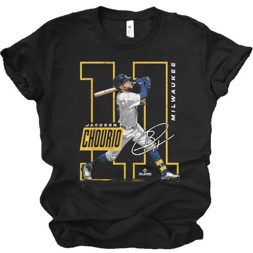Jackson Chourio Milwaukee MLB Baseball Player MLBJCH202M Unisex Jersey T-Shirt - Sportilla