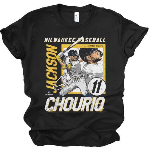 Jackson Chourio Milwaukee MLB Baseball Player MLBJCH203M Unisex Jersey T-Shirt - Sportilla