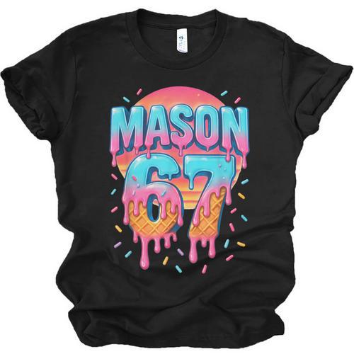 Mason 67 Costume Ice Cream Baseball Drip 6 7 Meme Six Seven Unisex Jersey T-Shirt - Sportilla
