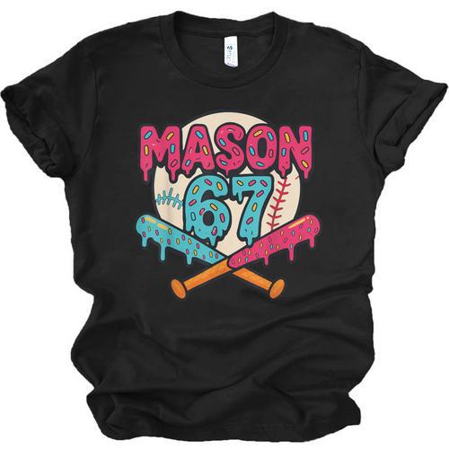 Mason 67 Ice Cream Drip Baseball Meme Graphics Unisex Jersey T-Shirt - Sportilla