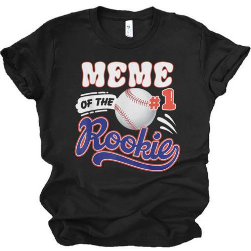 Meme Rookie Of Year 1st Birthday Baseball Theme Matching Unisex Jersey T-Shirt - Sportilla