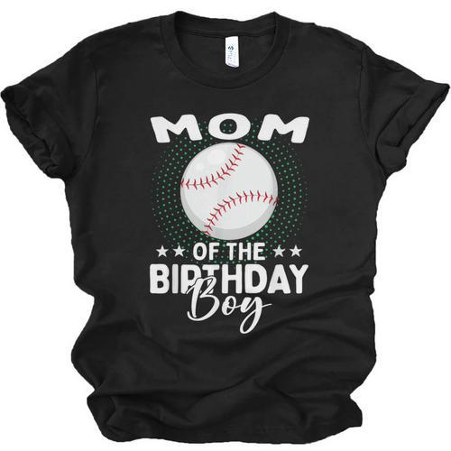 Mom Of The Birthday Boy Baseball Player Birthday Unisex Jersey T-Shirt - Sportilla