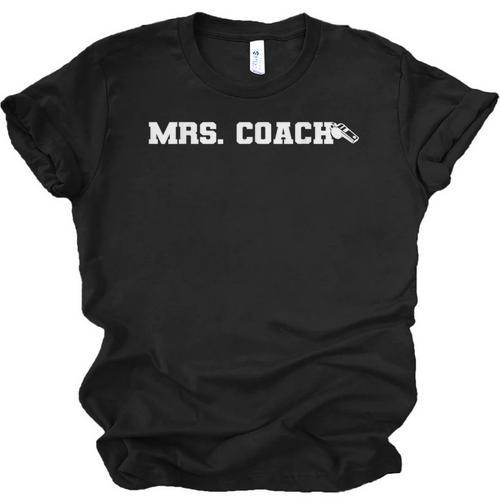 Mrs Coach Football Basketball Baseball Coach Wife Unisex Jersey T-Shirt - Sportilla