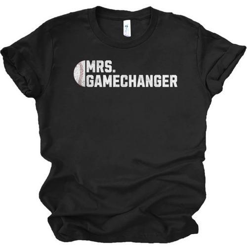 Mrs Gamechanger Baseball Scorekeeper Love Unisex Jersey T-Shirt - Sportilla