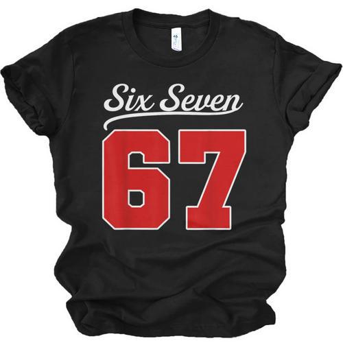 Number 67 Numbered Six Seven Baseball Jersey Style Team 67 Unisex Jersey T-Shirt - Sportilla