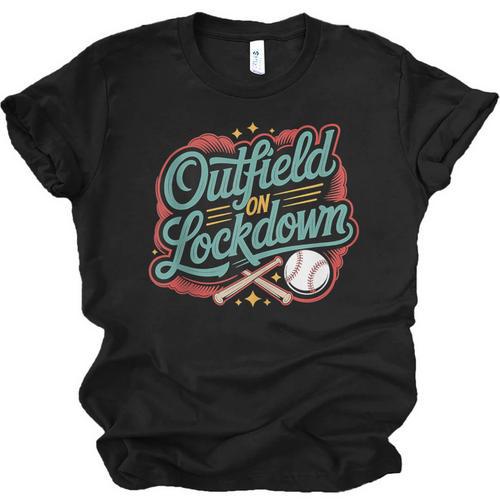 Outfield On Lockdown Baseball Defense Sports Unisex Jersey T-Shirt - Sportilla