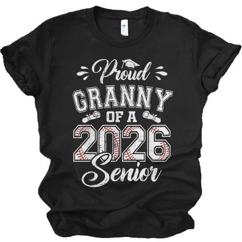 Proud Granny Of A 2026 Senior Baseball Graduate Unisex Jersey T-Shirt - Sportilla