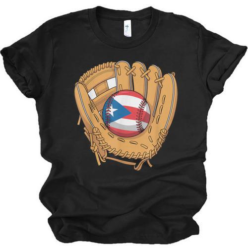 Puerto Rican Flag Baseball Player Boricua Pride Beisbol PR Unisex Jersey T-Shirt - Sportilla