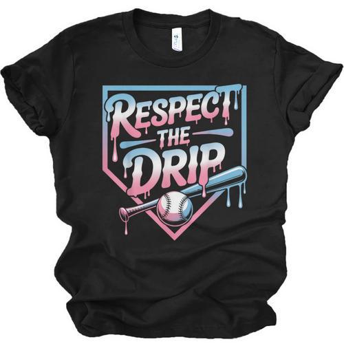Respect The Drip Baseball Player Unisex Jersey T-Shirt - Sportilla
