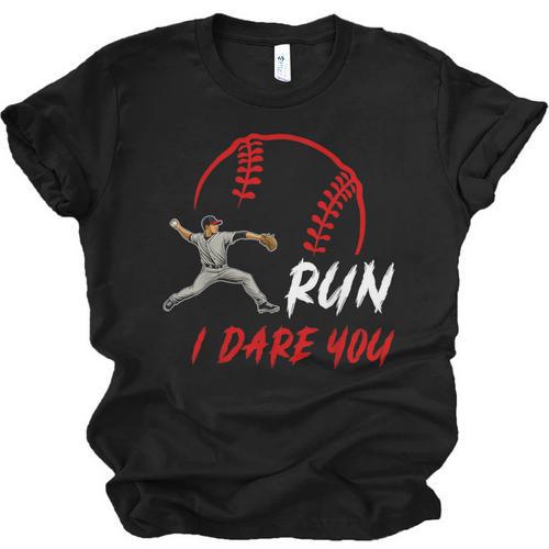 Run Steal I Dare You Humor Baseball Catcher Vintage Unisex Jersey T-Shirt - Sportilla