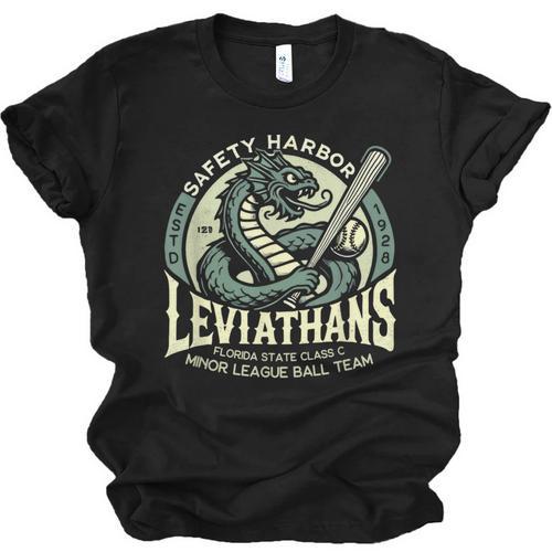 Safety Harbor Leviathans Retro Baseball Monster Unisex Jersey T-Shirt - Sportilla