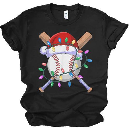 Santa Sports Christmas Baseball Player Unisex Jersey T-Shirt - Sportilla