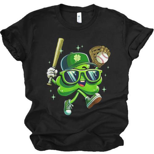 Shamrock Lucky Clover Baseball Patricks Day Family Matching Unisex Jersey T-Shirt - Sportilla