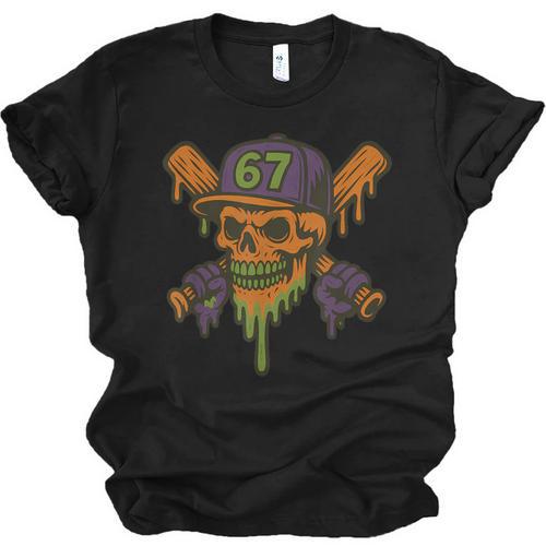 Six Seven 6 7 Baseball Skull Drip Halloween Horror Sports Unisex Jersey T-Shirt - Sportilla