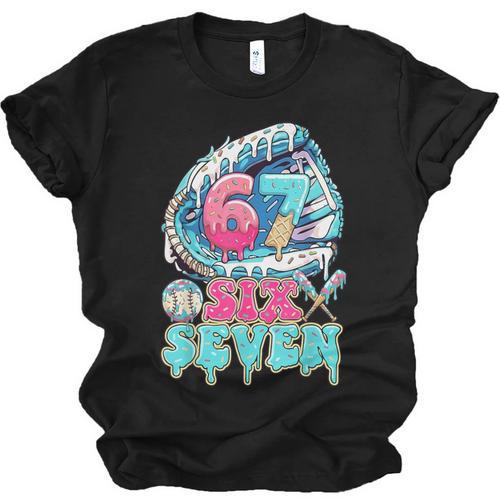 Six Seven 67 Ice Cream Drip Baseball For Boy Kids Youth Unisex Jersey T-Shirt - Sportilla