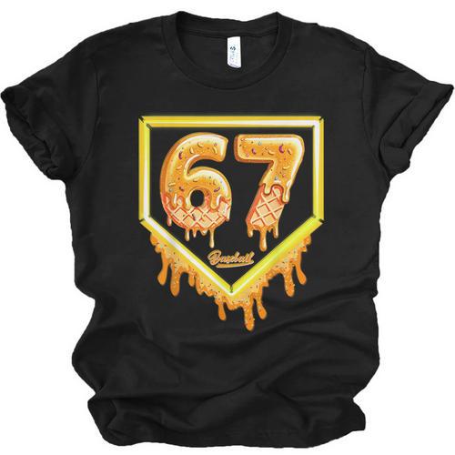 Six Seven 67 Meme Gen Alpha Slang Baseball 101 Unisex Jersey T-Shirt - Sportilla