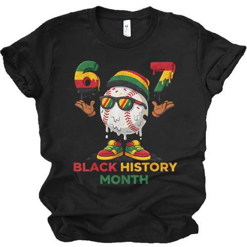 Six Seven History Month Baseball Drip Sports Unisex Jersey T-Shirt - Sportilla