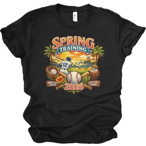 Spring Training 2026 Baseball Vintage Sunset Unisex Jersey T-Shirt - Sportilla