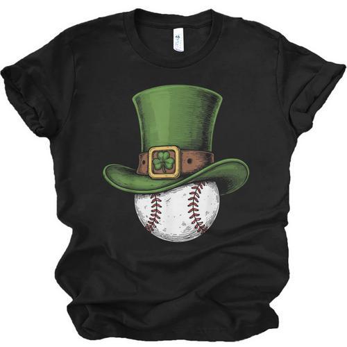 St Patricks Day Shamrock Baseball Saint Paddy's Kids Boys Unisex Jersey T-Shirt - Sportilla