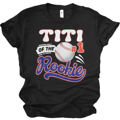 Titi Rookie Of Year 1st Birthday Baseball Theme Matching Unisex Jersey T-Shirt - Sportilla