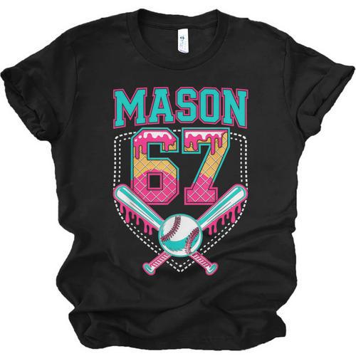 Trendy Mason 67 Mem Ice Cream Drip Baseball Birthday Costume Unisex Jersey T-Shirt - Sportilla