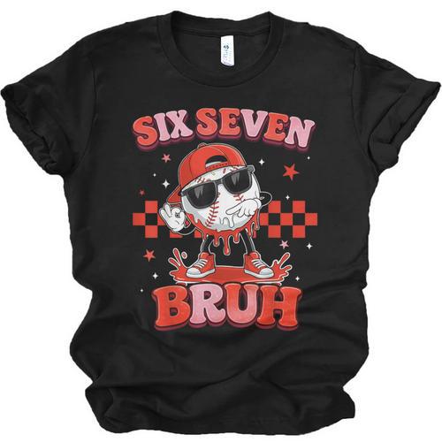 Valentines Day Baseball Six Seven 67 Meme Heart Baseball Dab Unisex Jersey T-Shirt - Sportilla