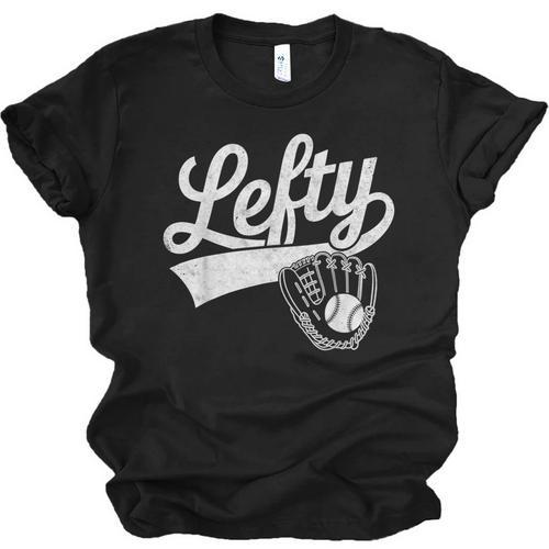 Vintage Baseball Tee Lefty Left Handed Baseball Player Unisex Jersey T-Shirt - Sportilla
