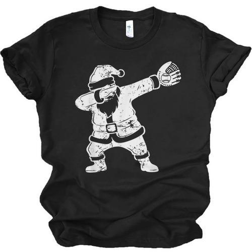 Vintage Dabbing Santa Christmas Baseball Xmas Costume Unisex Jersey T-Shirt - Sportilla