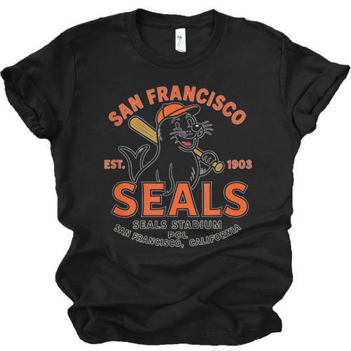 Vintage San Francisco Seals California Baseball Logo Unisex Jersey T-Shirt - Sportilla