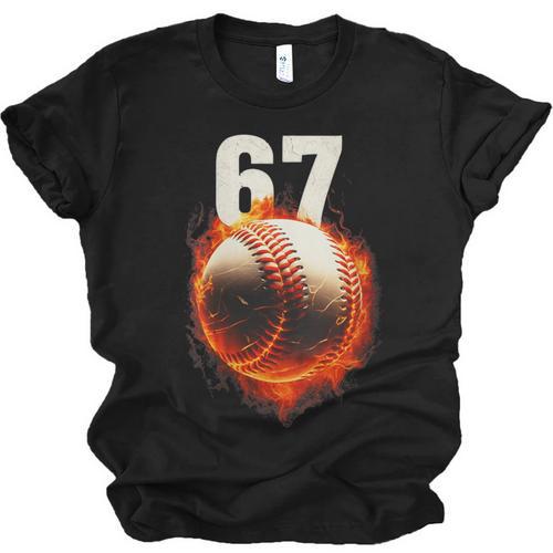 Women's 67 Baseball Boys Birthday Teens Six Seven Brainrot Unisex Jersey T-Shirt - Sportilla