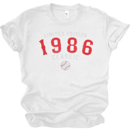 40 Year Old 1986 Classic Baseball 40th Birthday Unisex Jersey T-Shirt - Sportilla