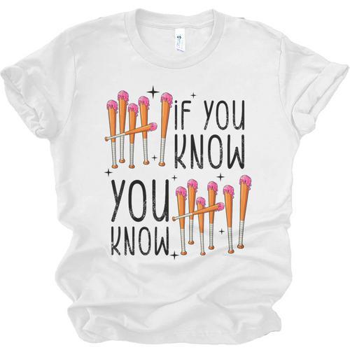6 7 If You Know You Know Baseball Ice Cream Dip Unisex Jersey T-Shirt - Sportilla